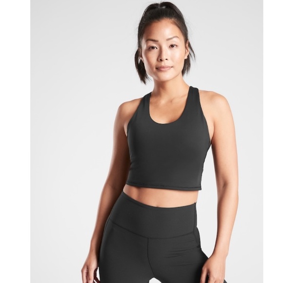 NWT Athleta A-C Ultimate Crop L Large Black - Picture 1 of 9